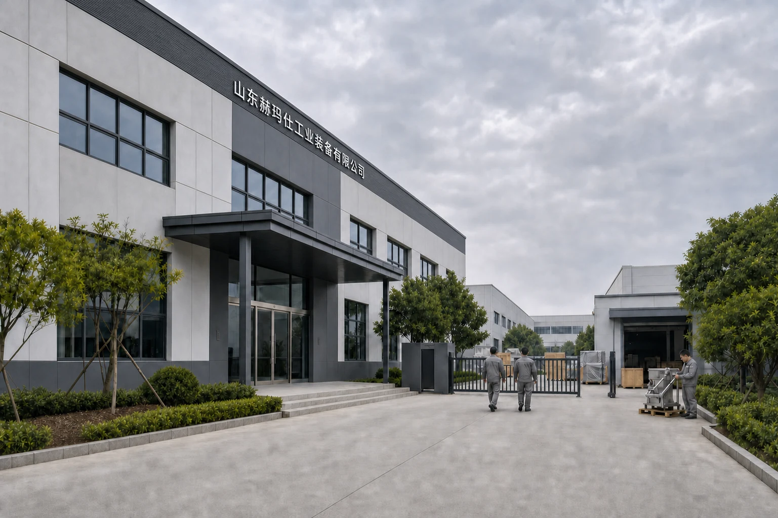 Equipment manufacturing base exterior