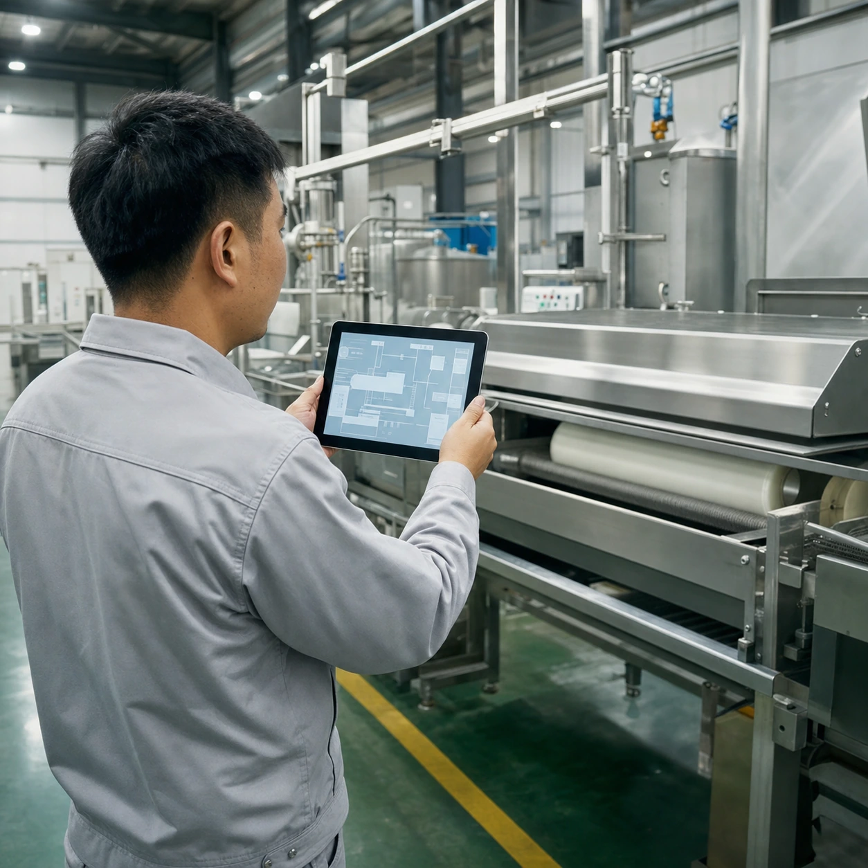 Online equipment acceptance communication