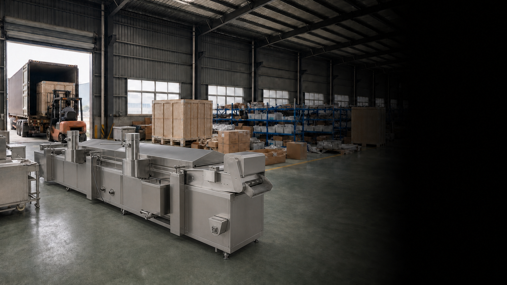 Food machinery inspection and export shipment coordination